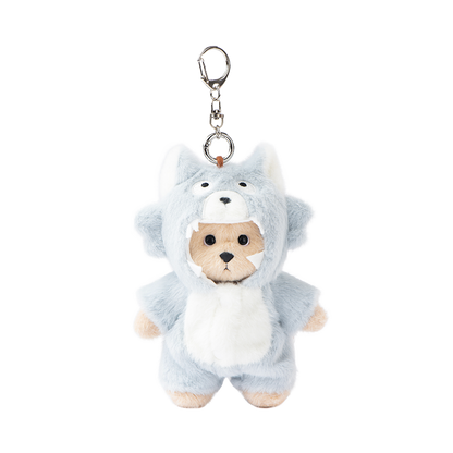 Lina Bear Pocket Series - Gray Blue Wolf Suit (15CM)