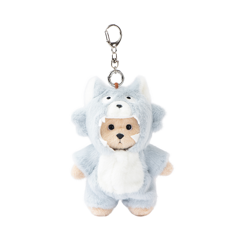 Lina Bear Pocket Series - Gray Blue Wolf Suit (15CM)