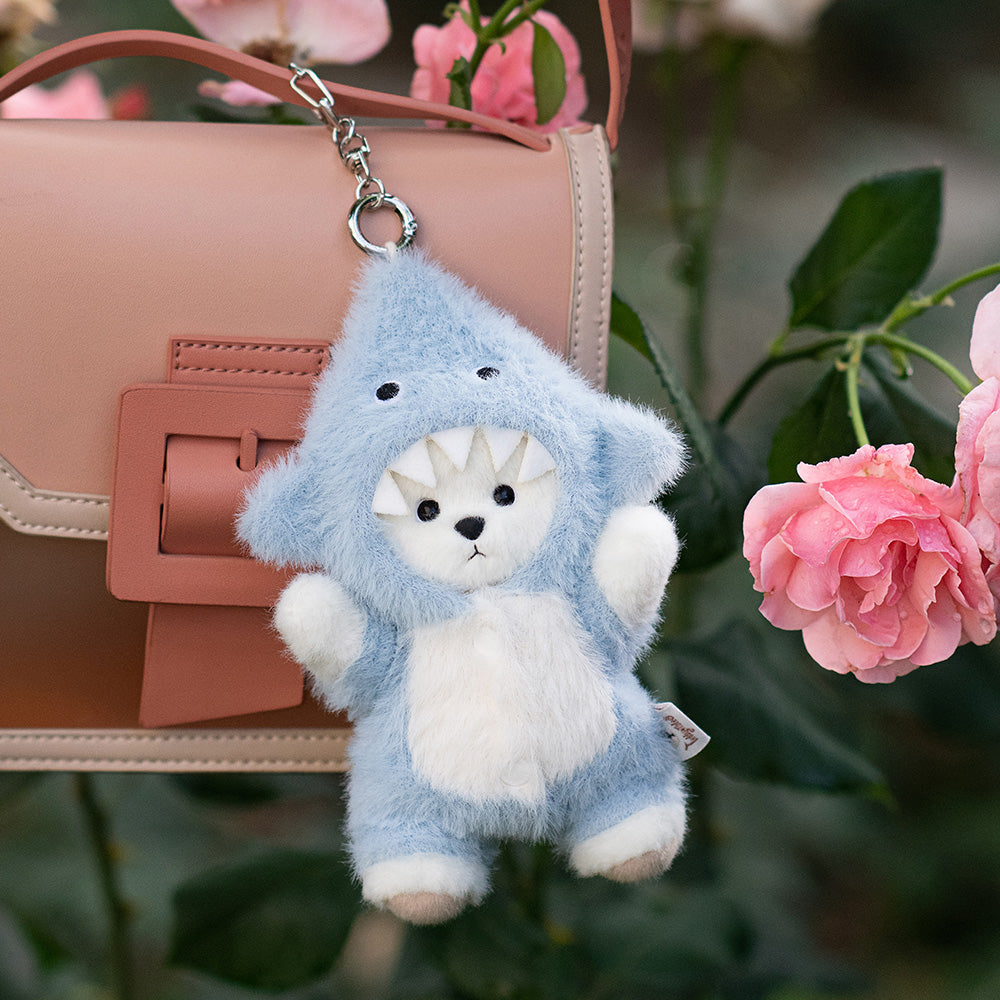 Lina Bear Pocket Series -Blue Shark Suit (15cm) – TeddyTales