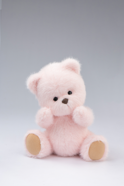 Lina Bear Long Hair Soft Pink Bear(30cm)