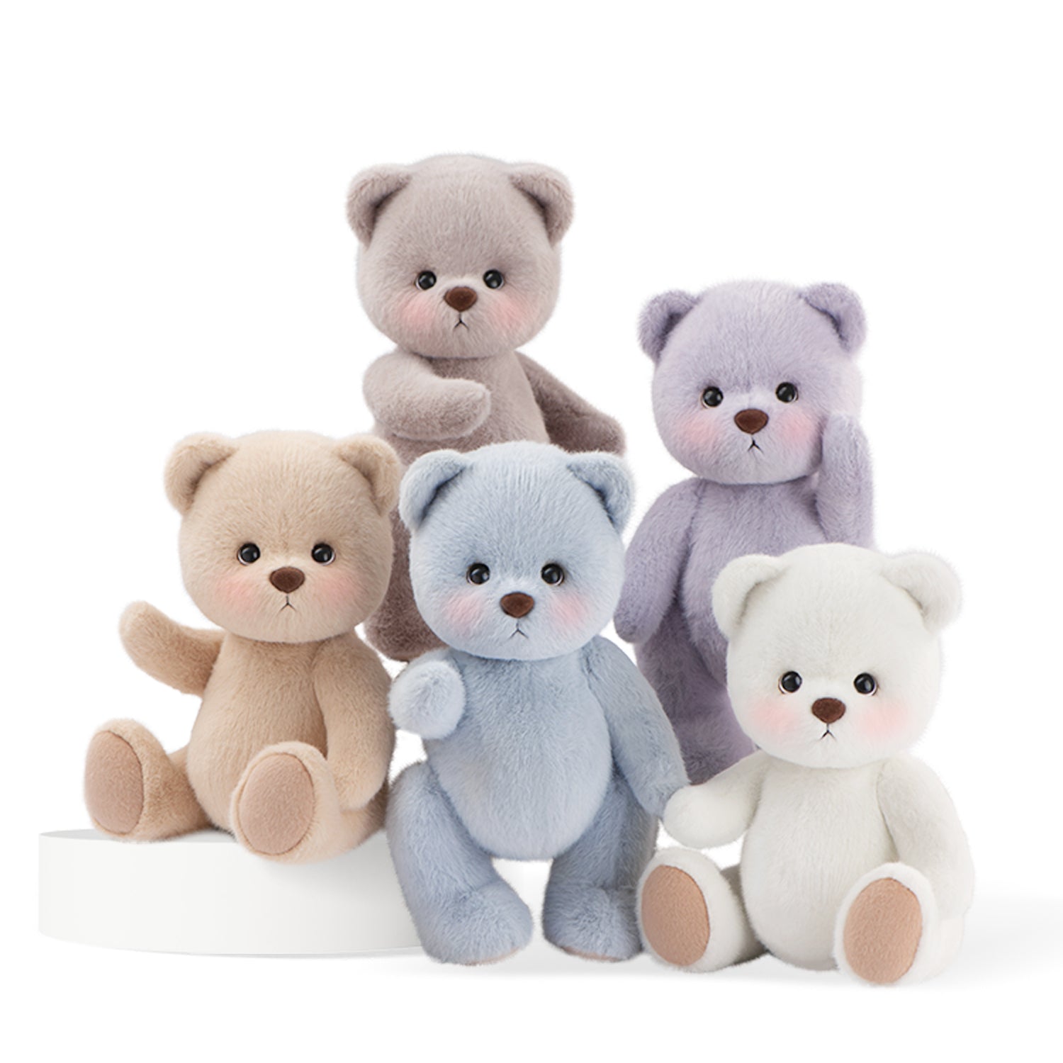 テディテイルズ ぬいぐるみ かわいい ミディアム パープル クマ ぬいぐるみ 子供向けギフト – TeddyTales