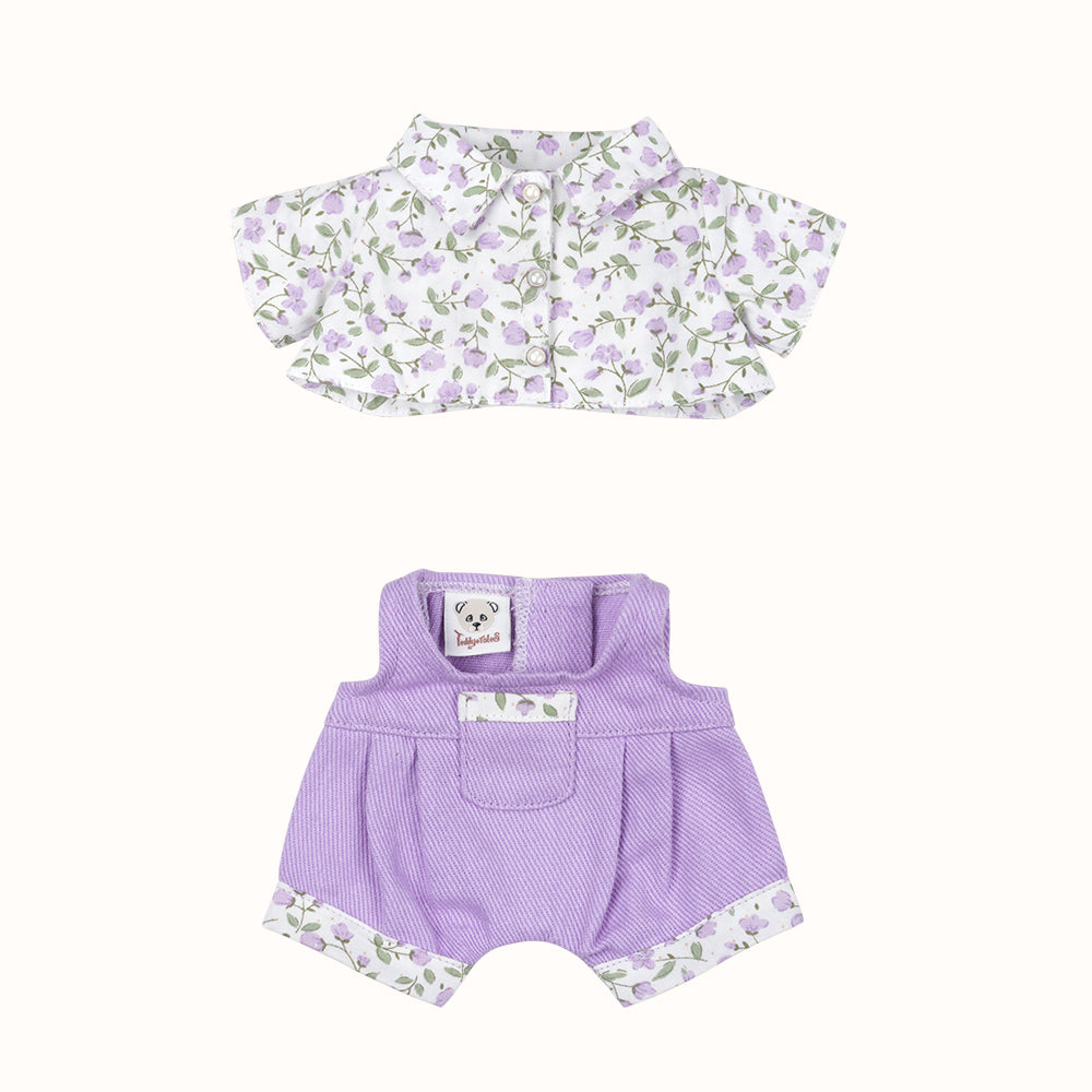 Violet Floral Suit for 20cm baby