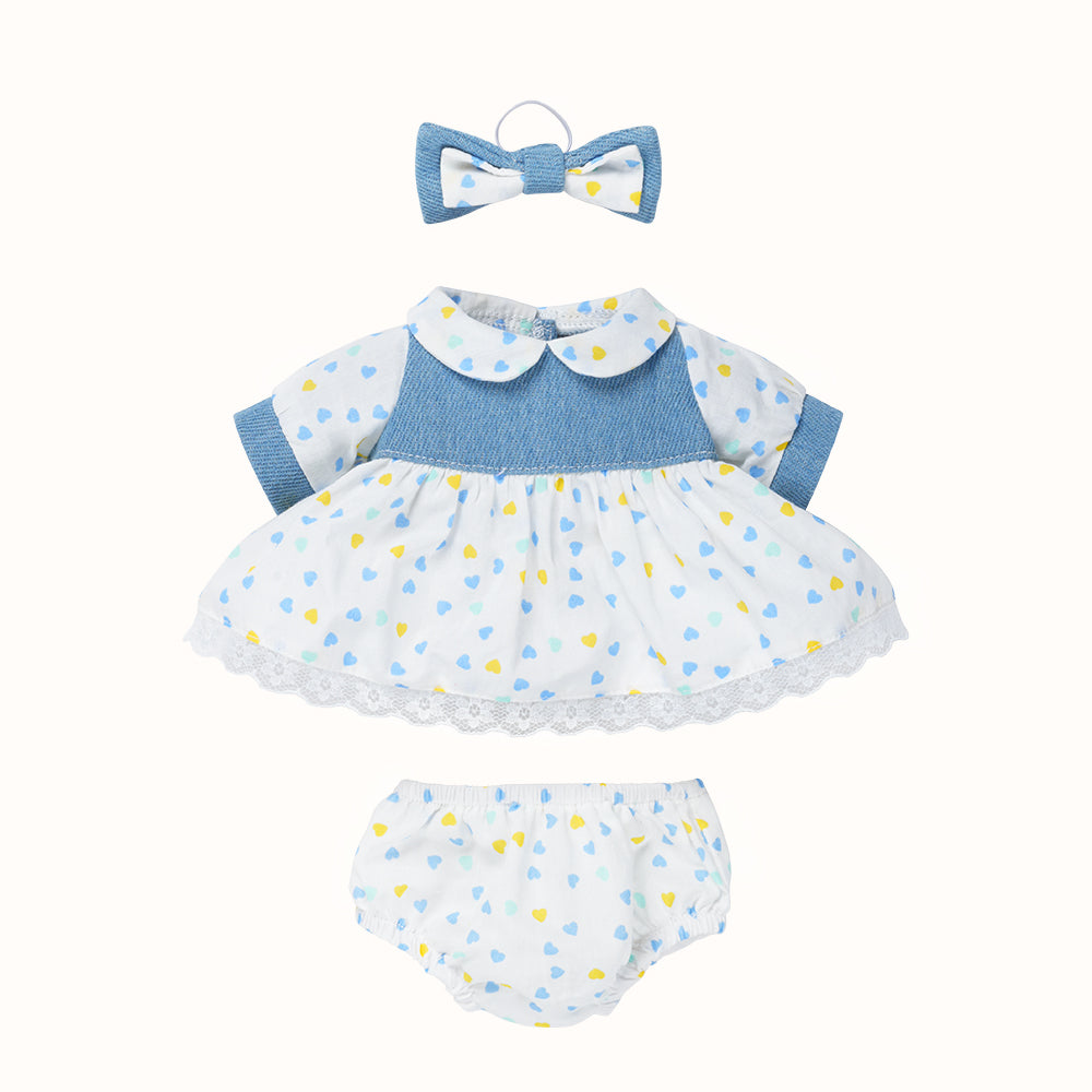 Summer Blue Suit With Bow Tie for 20cm baby