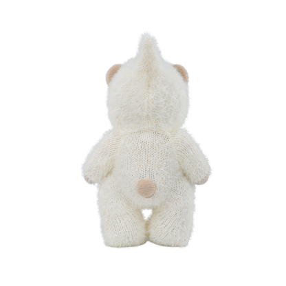 Cremefarbener Jumpsuit mit Teddybär