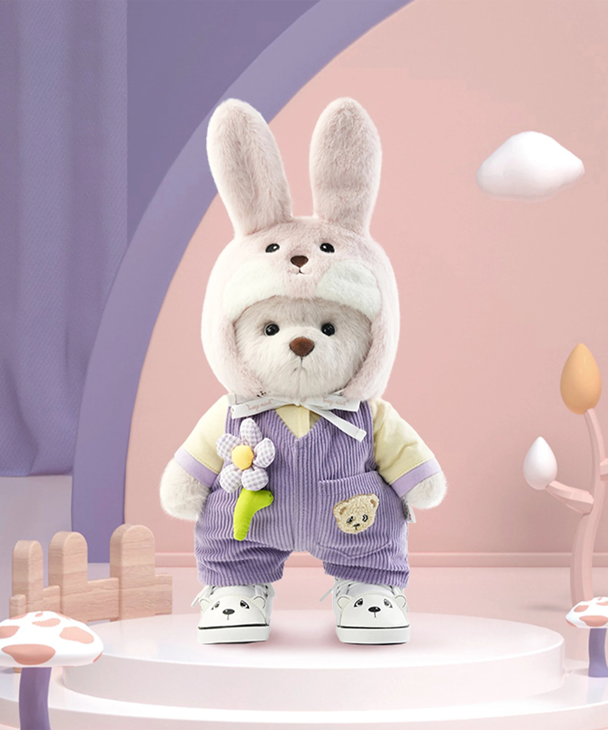 Blossom Collection-Dorota Bunny Overalls Outfit Set-M(30cm)