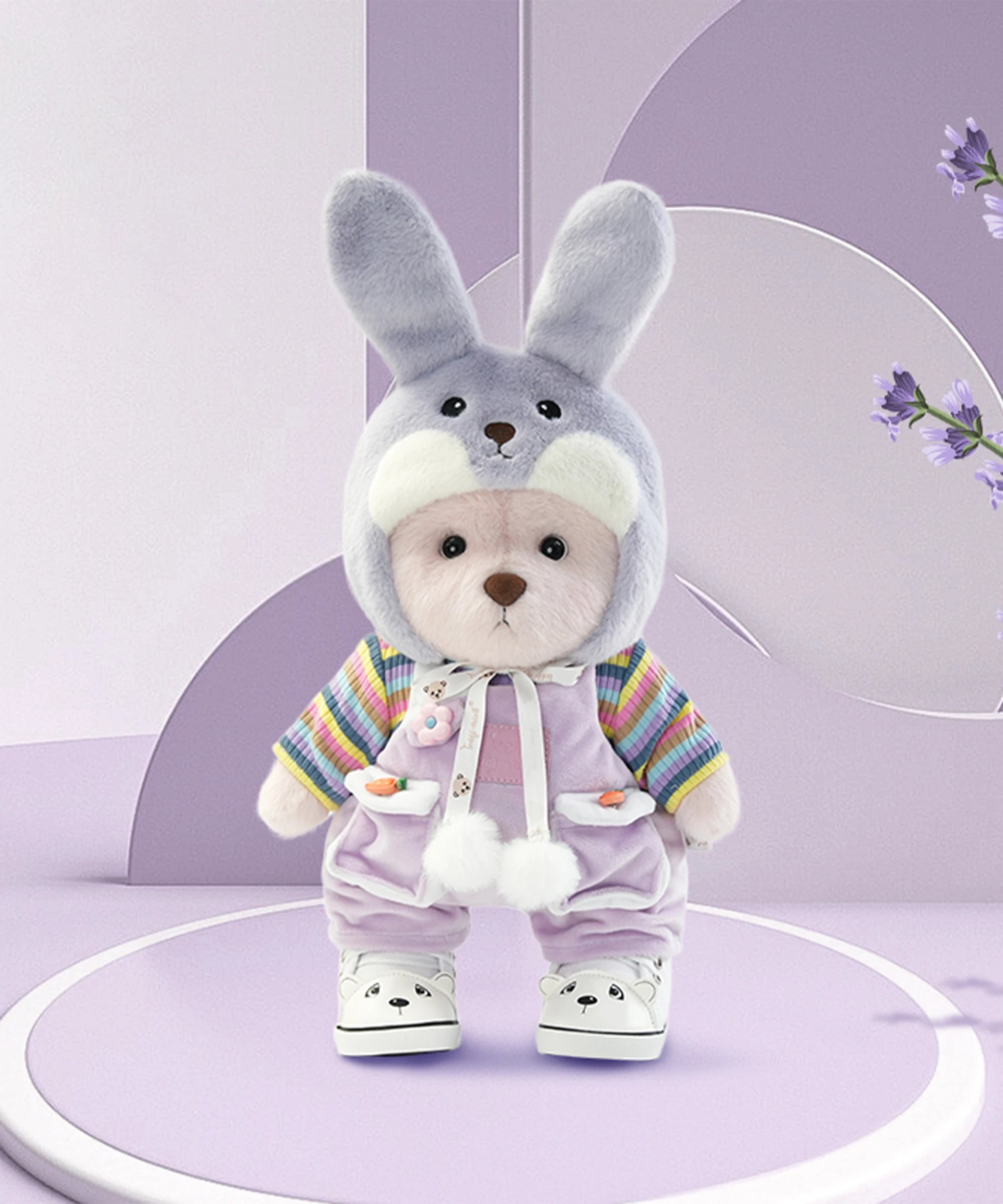 Blossom Collection-Lavender Bunny Outfit Set-M(30cm)