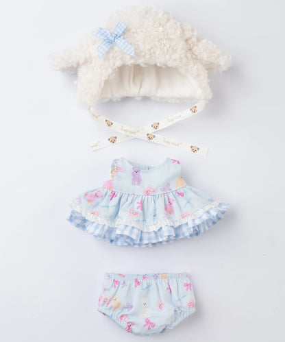 Blossom Collection-Orchid Lamb Hood Dress Set-S(20cm)