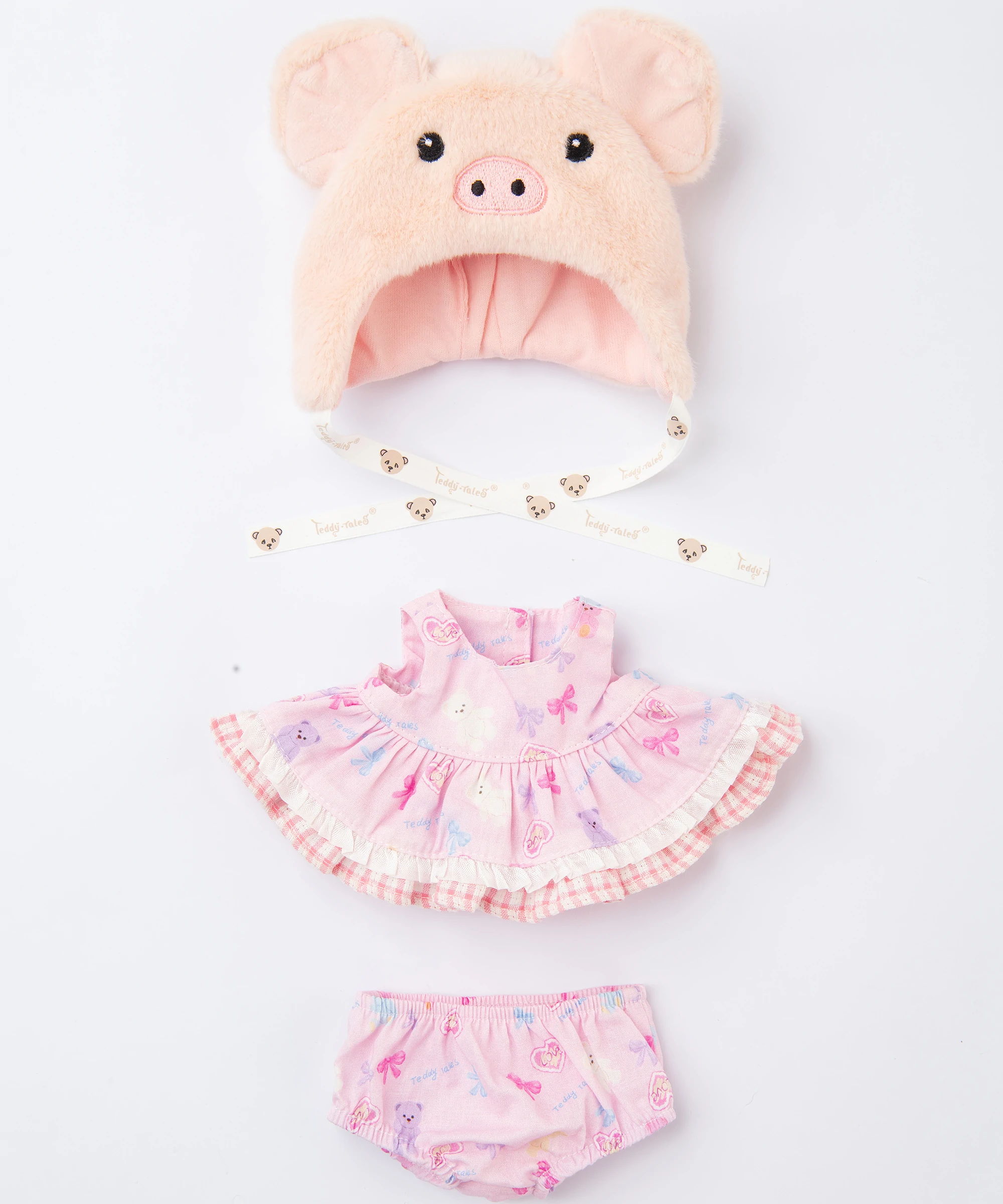 Blossom Collection-Tulip Piggy Hood Dress Set-S(20cm)