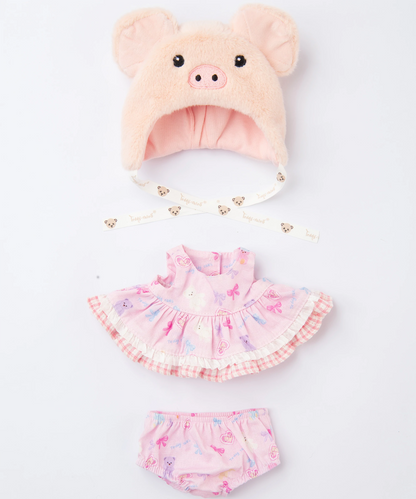Blossom Collection-Tulip Piggy Hood Dress Set-S(20cm)