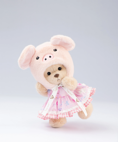 Blossom Collection-Tulip Piggy Hood Dress Set-S(20cm)