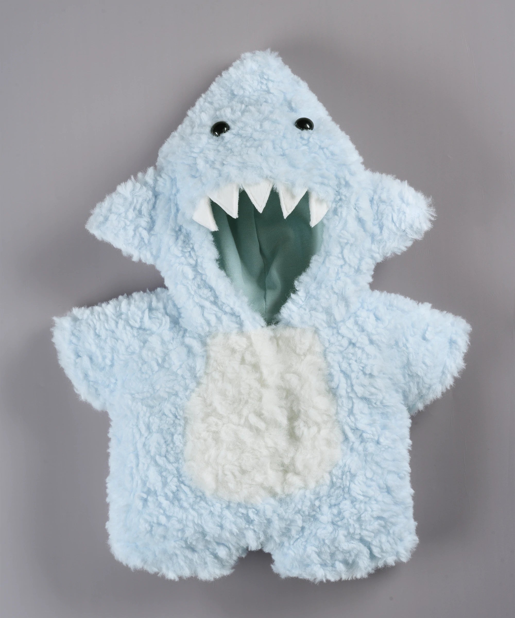 Cos Series-Blue Shark Fleece Romper-M(30cm)