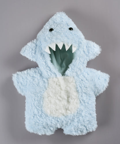 Cos Series-Blue Shark Fleece Romper-M(30cm)