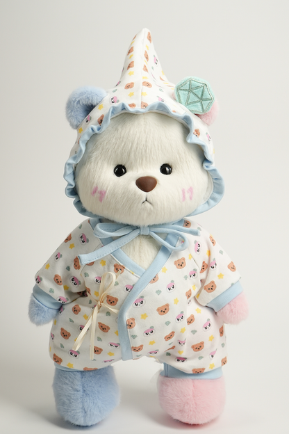 TeddyTales × Seventeen BongBong Bear Special Edition 2.0 with White Babysuit (30cm)