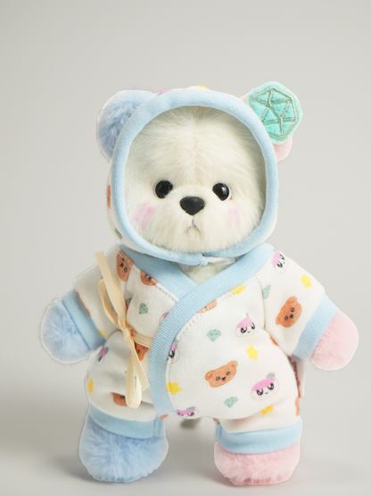TeddyTales × Seventeen BongBong Bear Special Edition 2.0 with White Babysuit (15cm)