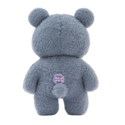 grey blue bear back view