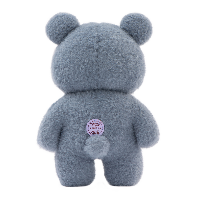 grey blue bear back view