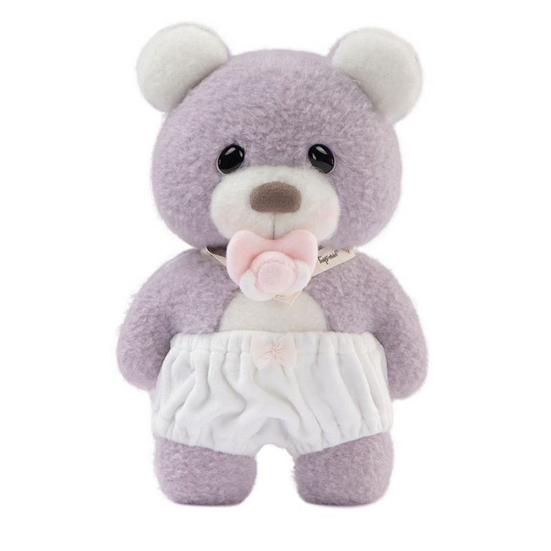 Small purple bear front view 1