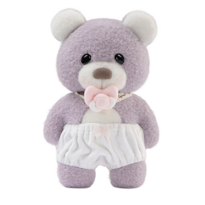 Small purple bear front view 1