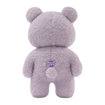 Small purple bear back view