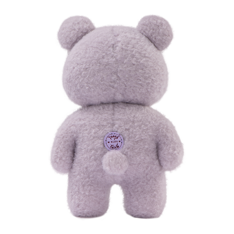 Small purple bear back view