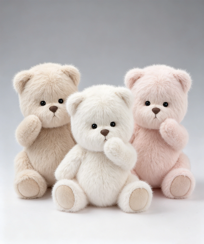 リナベア 長毛ソフトピンクベア（30cm）
