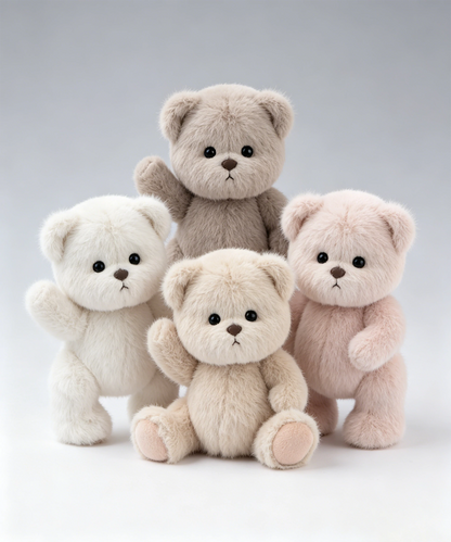 リーナベア 長い毛並み ソフトピンクベア（20cm）