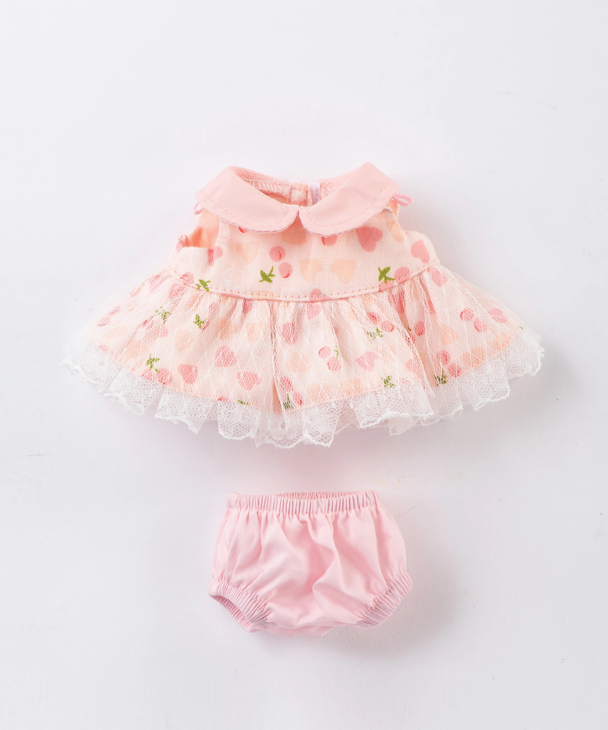 Lina Bunny-Lop Ear with Pink Cherry Dress-XS(15cm)
