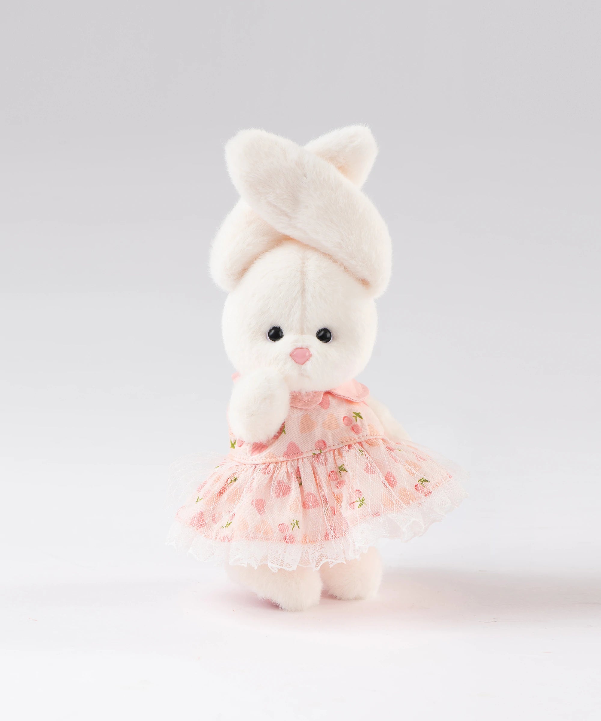 Lina Bunny-Lop Ear with Pink Cherry Dress-XS(15cm)