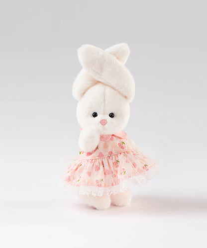 Lina Bunny-Lop Ear with Pink Cherry Dress-XS(15cm)