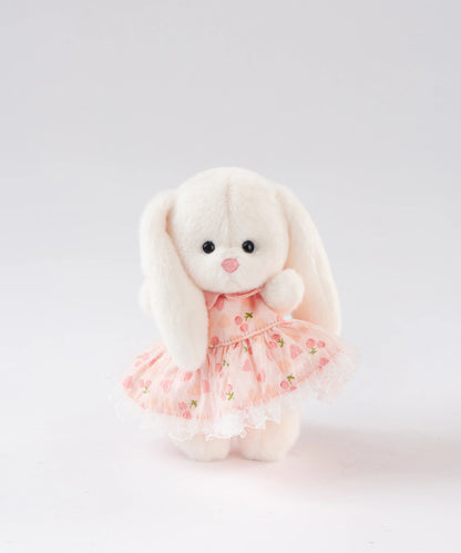 Lina Bunny-Lop Ear with Pink Cherry Dress-XS(15cm)