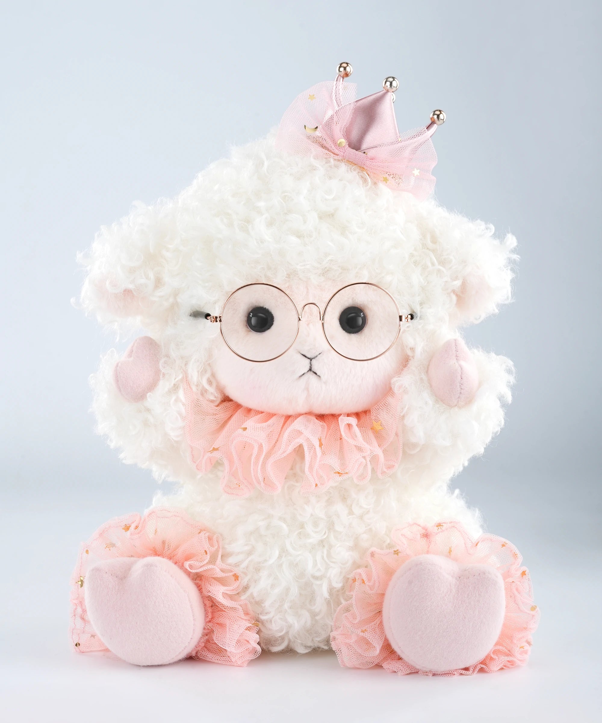 ピンクのひつじ ぬいぐるみ 衣装付き (30cm)