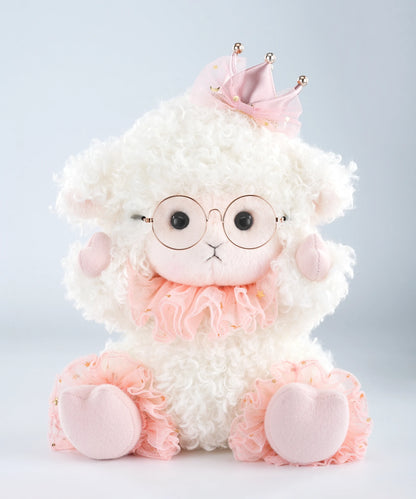 ピンクのひつじ ぬいぐるみ 衣装付き (30cm)