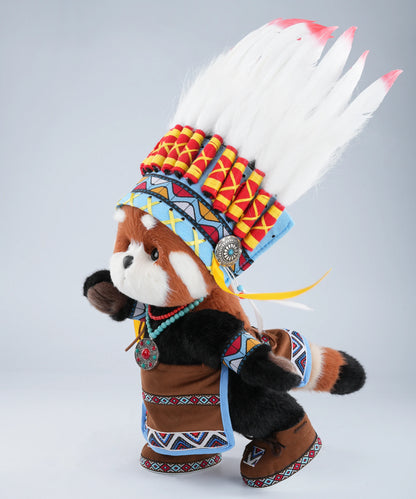 Lina Roter Panda mit Entdeckeranzug-M(30cm)