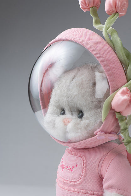 Lina Meow Pinky Sweetheart with Tulip Astronaut Outfit (25-32CM)