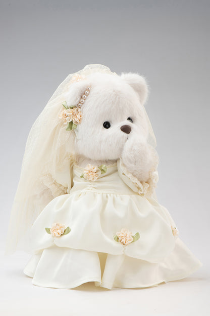 Lina Bear Love Story Bear Cream Bride Dress(30cm)