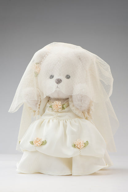 Lina Bear Love Story Bear Cream Bride Dress(30cm)