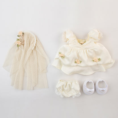 Lina Bear Love Story Bear Cream Bride Dress(30cm)