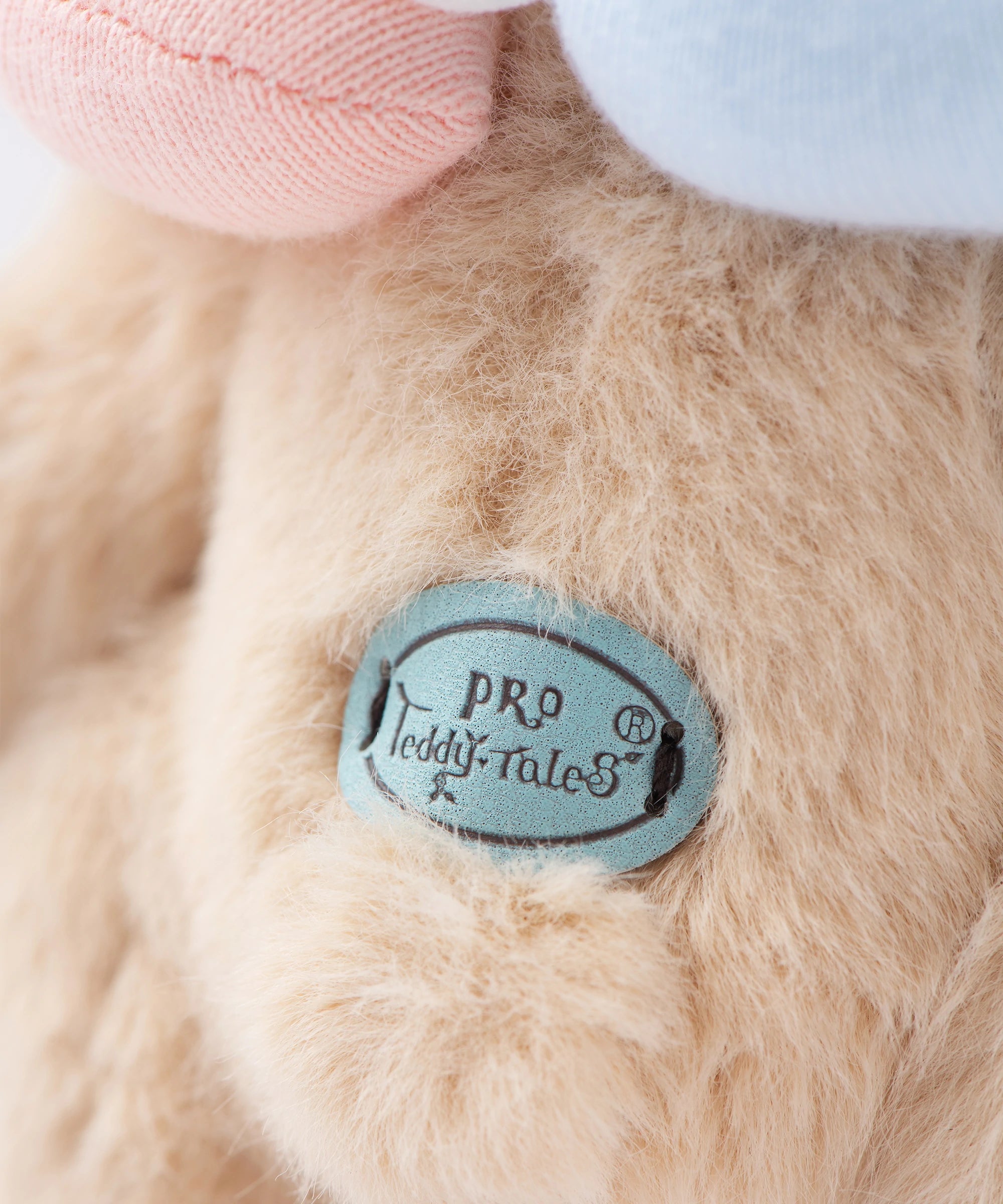 リーナベアぬいぐるみポケットシリーズ - レインボーフラワーピンクベア カラー付 (15cm)
