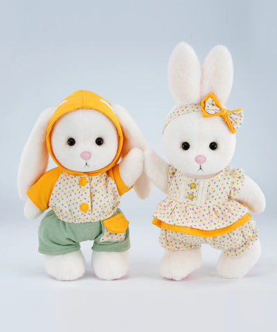 夏デイジーオレンジ水玉柄コーデセット-S(20cm)