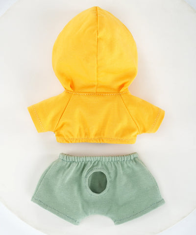 夏デイジーオレンジ水玉柄コーデセット-S(20cm)