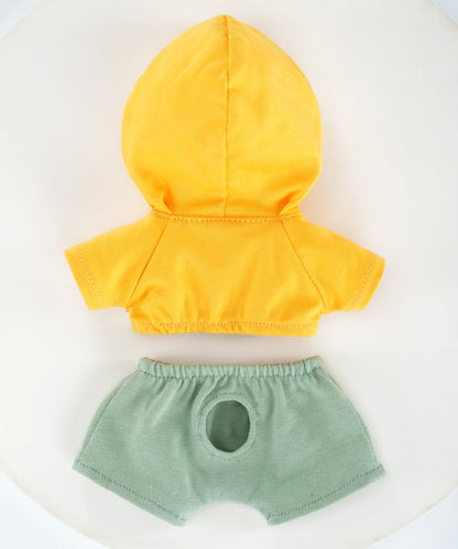 Summer Daisy Orange Polka Dot Outfit Set-S(20cm)