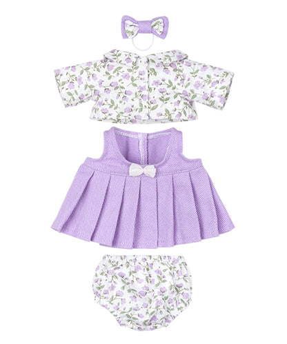 Violet Floral Outfit Set-S(20cm)