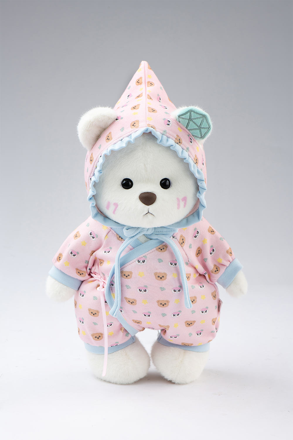 TeddyTales × Seventeen BongBong Bear with Pink Babysuit(30cm)