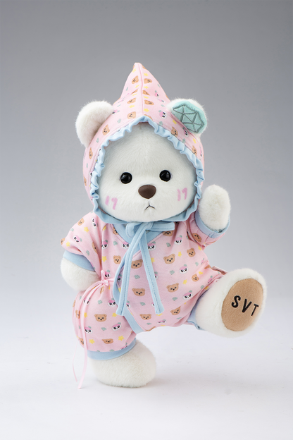 TeddyTales × Seventeen BongBong Bear with Pink Babysuit(30cm)