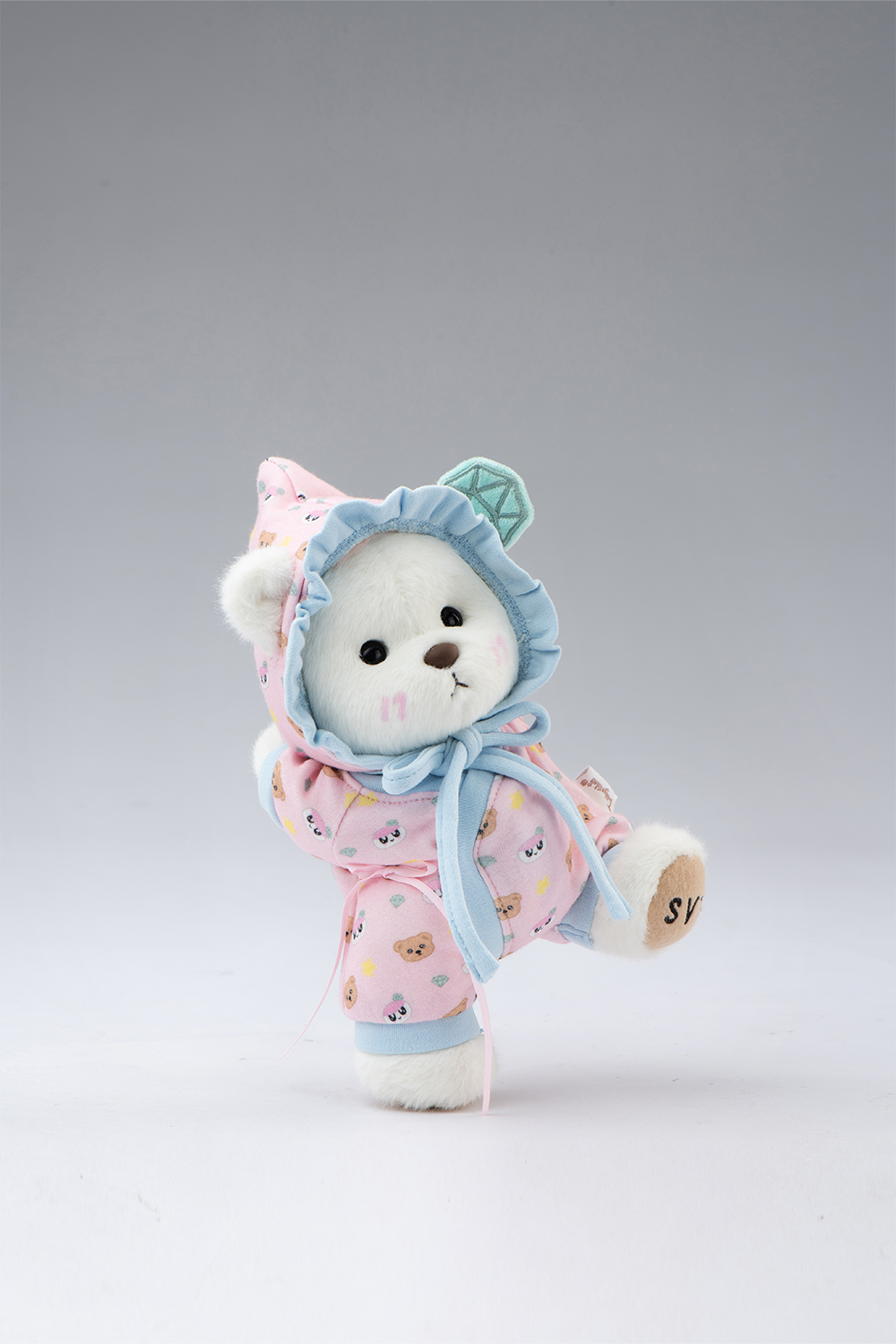 TeddyTales × Seventeen BongBong Bear with Pink Babysuit(20cm)