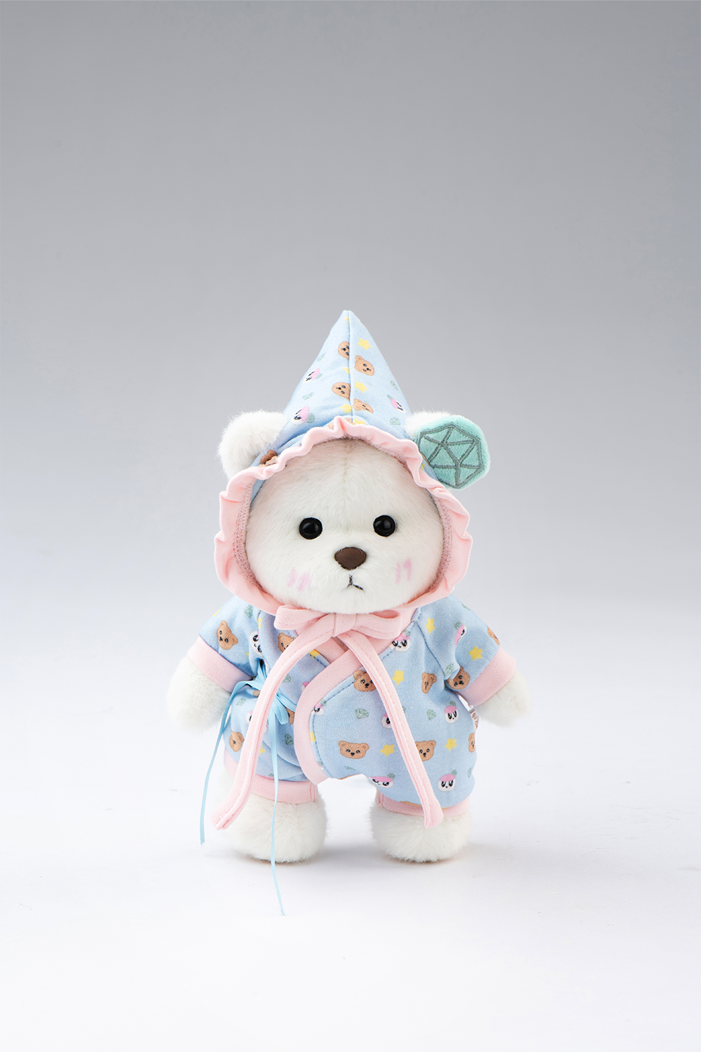 TeddyTales × Seventeen BongBong Bear with Blue Babysuit(20cm)