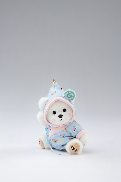TeddyTales × Seventeen BongBong Bear with Blue Babysuit(15cm)