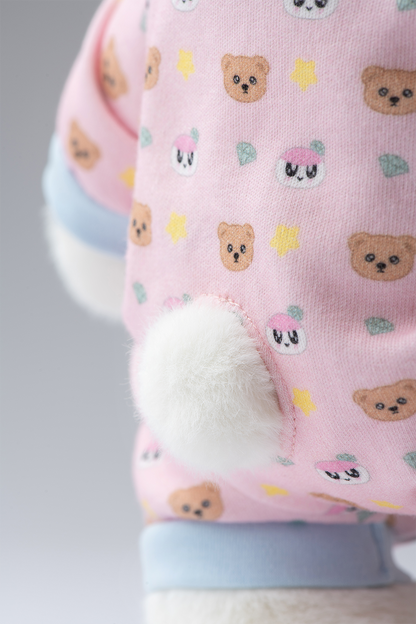 TeddyTales × Seventeen BongBong Bear with Pink Babysuit(20cm)