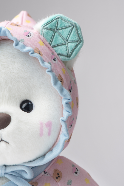 TeddyTales × Seventeen BongBong Bear with Pink Babysuit(20cm)
