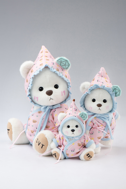 TeddyTales × Seventeen BongBong Bear with Pink Babysuit(20cm)
